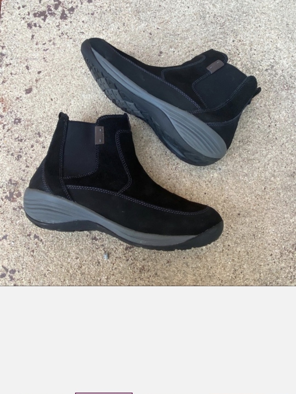 Easy Spirit Women's Black Suede Slip-On Ankle Boots